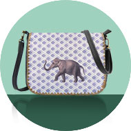 Mlavi Animal collection wholesale fashion bags, wallets, wristlets, pouches, cardholders, luggage tags with vintage style animal illustration prints to gift shop, clothing & fashion accessories boutique, book store, souvenir shops worldwide.