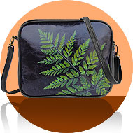 Mlavi Flower collection wholesale fashion bags, wallets, wristlets, pouches, cardholders, luggage tags with flower & leaf prints to gift shop, clothing & fashion accessories boutique, book store, souvenir shops worldwide.