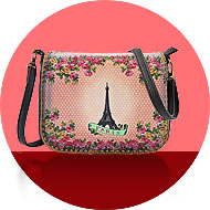 Mlavi Mexico collection wholesale fashion bags, wallets, wristlets, pouches, cardholders, luggage tags with Parisian style pattern prints to gift shop, clothing & fashion accessories boutique, book store, souvenir shops worldwide.