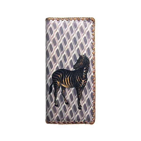 Mlavi Animal collection unique and beautiful vegan large flat wallet with vintage style animal illustration prints for wholesale and online shopping