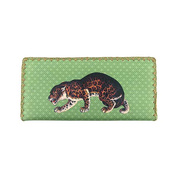 Mlavi Animal collection unique and beautiful vegan large flat wallet with vintage style animal illustration prints for wholesale and online shopping