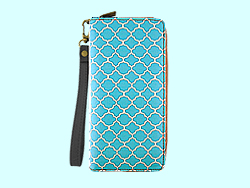 Mlavi Arianna collection wristlet wallets with Moroccan Ogee pattern prints for wholesale and online shopping
