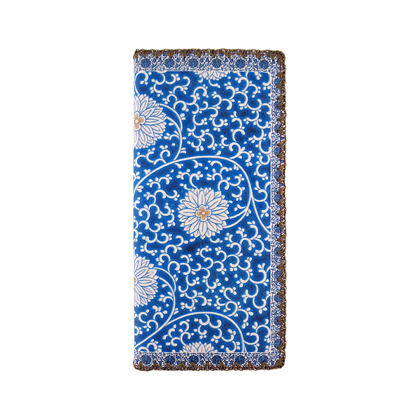 Mlavi Asia collection unique and beautiful vegan large flat wallet with Asian art and craft inspired prints for wholesale and online shopping