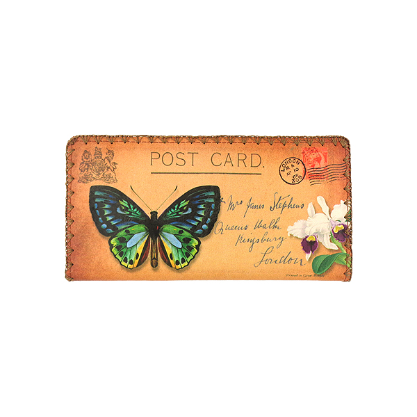 Mlavi Asia collection unique and beautiful vegan large flat wallet with Asian art and craft inspired prints for wholesale and online shopping