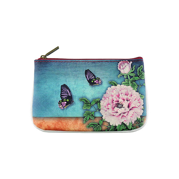 Mlavi Asia collection unique and beautiful vegan small pouche/coin purse with Asian art and craft inspired prints for wholesale and online shopping