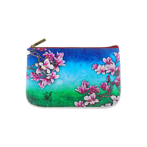 Mlavi Asia collection unique and beautiful vegan small pouche/coin purse with Asian art and craft inspired prints for wholesale and online shopping