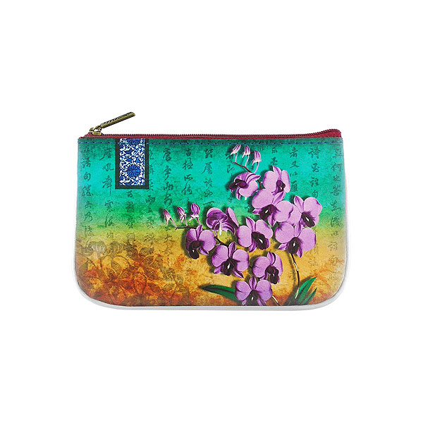 Mlavi Asia collection unique and beautiful vegan small pouche/coin purse with Asian art and craft inspired prints for wholesale and online shopping