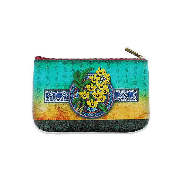 Mlavi Asia collection unique and beautiful vegan small pouche/coin purse with Asian art and craft inspired prints for wholesale and online shopping