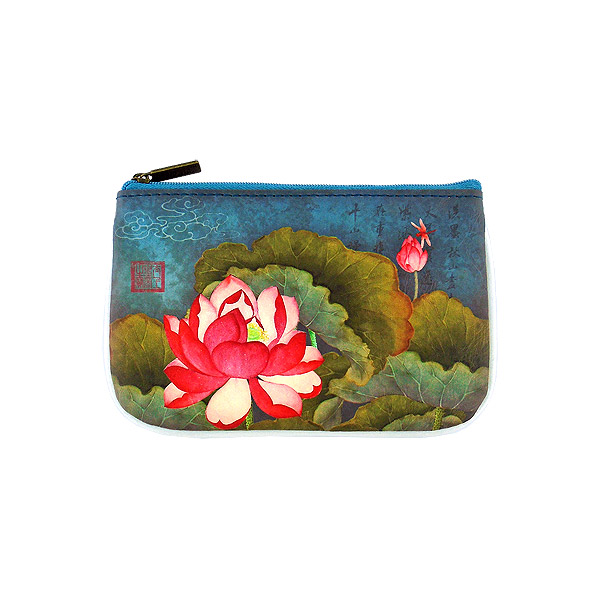 Mlavi Asia collection unique and beautiful vegan small pouche/coin purse with Asian art and craft inspired prints for wholesale and online shopping
