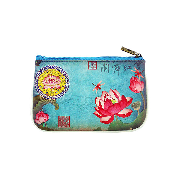Mlavi Asia collection unique and beautiful vegan small pouche/coin purse with Asian art and craft inspired prints for wholesale and online shopping