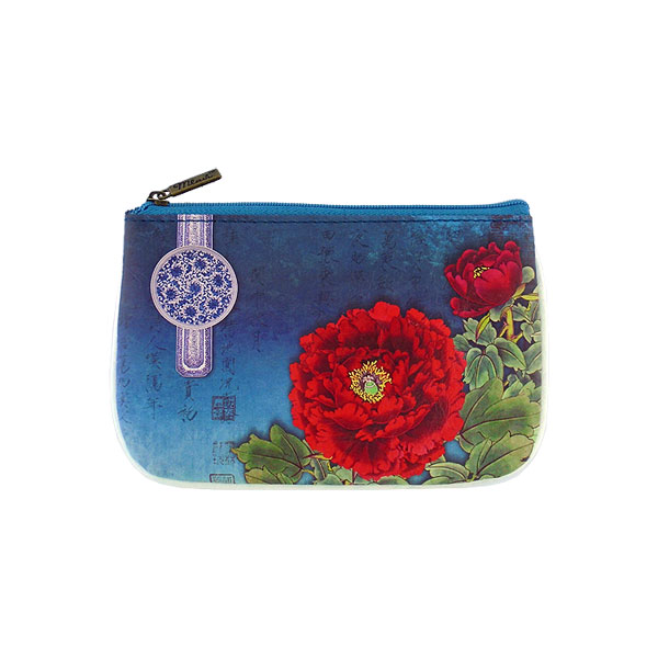 Mlavi Asia collection unique and beautiful vegan small pouche/coin purse with Asian art and craft inspired prints for wholesale and online shopping