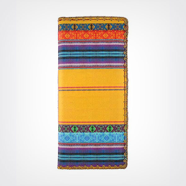 Mlavi Balkan collection unique and beautiful vegan large flat wallet with Balkan art and craft inspired prints for wholesale and online shopping
