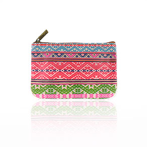 Mlavi Balkan collection unique and beautiful vegan small pouche/coin purse with Balkan art and craft inspired prints for wholesale and online shopping