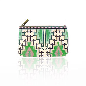 Mlavi Balkan collection unique and beautiful vegan small pouche/coin purse with Balkan art and craft inspired prints for wholesale and online shopping