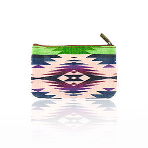 Mlavi Balkan collection unique and beautiful vegan small pouche/coin purse with Balkan art and craft inspired prints for wholesale and online shopping