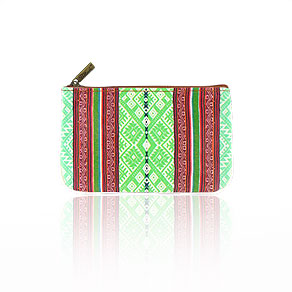 Mlavi Balkan collection unique and beautiful vegan small pouche/coin purse with Balkan art and craft inspired prints for wholesale and online shopping
