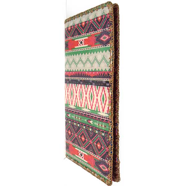 Mlavi Mexico collection unique and beautiful vegan large flat wallet with Mexican Aztec pattern inspired prints for wholesale and online shopping