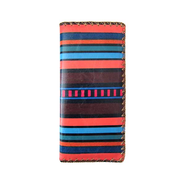 Mlavi Mexico collection unique and beautiful vegan large flat wallet with Mexican textile pattern prints for wholesale and online shopping