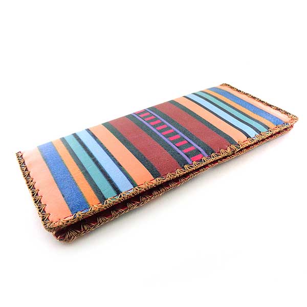 Mlavi Mexico collection unique and beautiful vegan large flat wallet with Mexican textile pattern prints for wholesale and online shopping