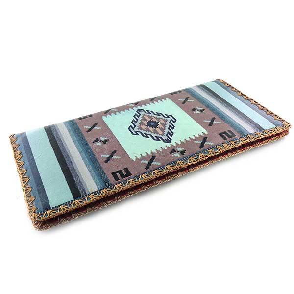 Mlavi Mexico collection unique and beautiful vegan large flat wallet with Mexican textile pattern prints for wholesale and online shopping