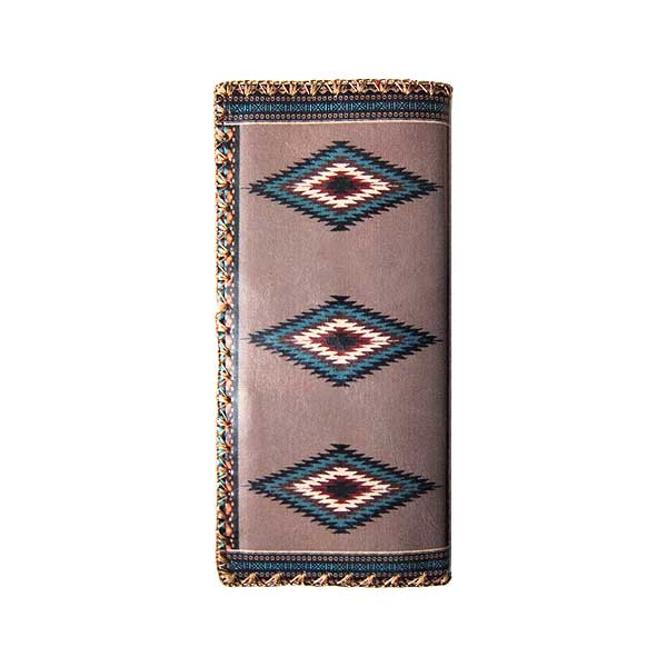 Mlavi Mexico collection unique and beautiful vegan large flat wallet with Mexican textile pattern prints for wholesale and online shopping