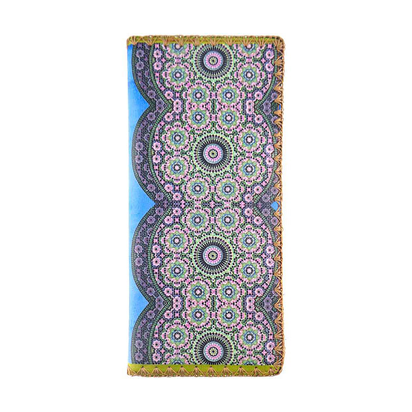 Mlavi Morocco collection unique and beautiful vegan large flat wallet with Moroccan pattern inspired prints for wholesale and online shopping