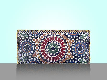 Mlavi Morocco collection flat-wallets with original, beautiful Moroccan-themed prints for wholesale and online shopping