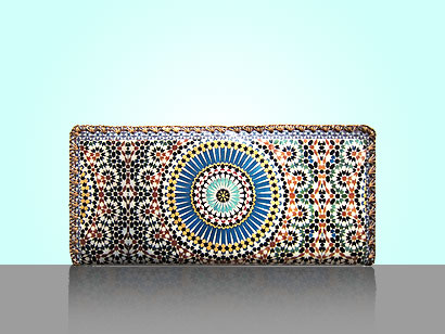 Mlavi Morocco collection flat-wallets with original, beautiful Moroccan-themed prints for wholesale and online shopping