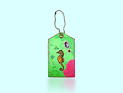 Mlavi Ocean Dream collection luggage tags with whimsical, beautiful ocean/sea/nautical themed illustration prints for wholesale and online shopping
