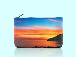 Mlavi Ocean Dream collection medium pouches with whimsical, beautiful ocean/sea/nautical themed illustration prints for wholesale and online shopping