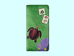 Mlavi Ocean Dream collection large zipper around closure wallets with whimsical, beautiful ocean/sea/nautical themed illustration prints for wholesale and online shopping