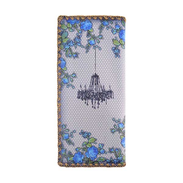 Mlavi Paris collection unique and beautiful vegan large flat wallet with vintage style Paris Eiffel Tower prints for wholesale and online shopping