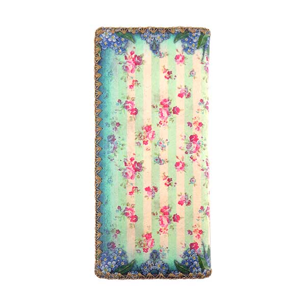 Mlavi Paris collection unique and beautiful vegan large flat wallet with vintage style Paris Eiffel Tower prints for wholesale and online shopping