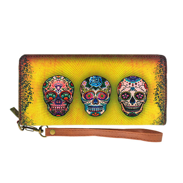 Mlavi Tattoo collection unique and beautiful vegan large wallet with tattoo style illustration print for wholesale and online shopping