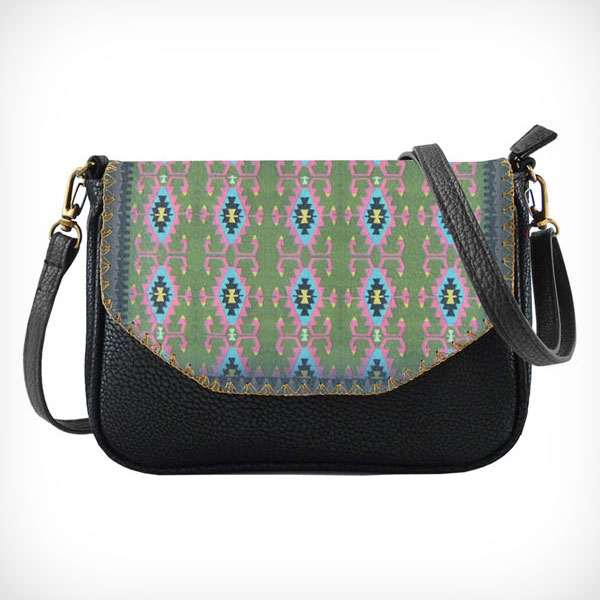 Mlavi Turkey collection unique and beautiful vegan crossbody bag with Turkish art and craft inspired prints for wholesale and online shopping