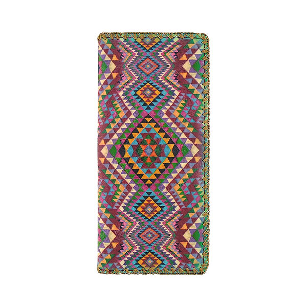 Mlavi Turkey collection unique and beautiful vegan large flat wallet with Turkish art and craft inspired prints for wholesale and online shopping