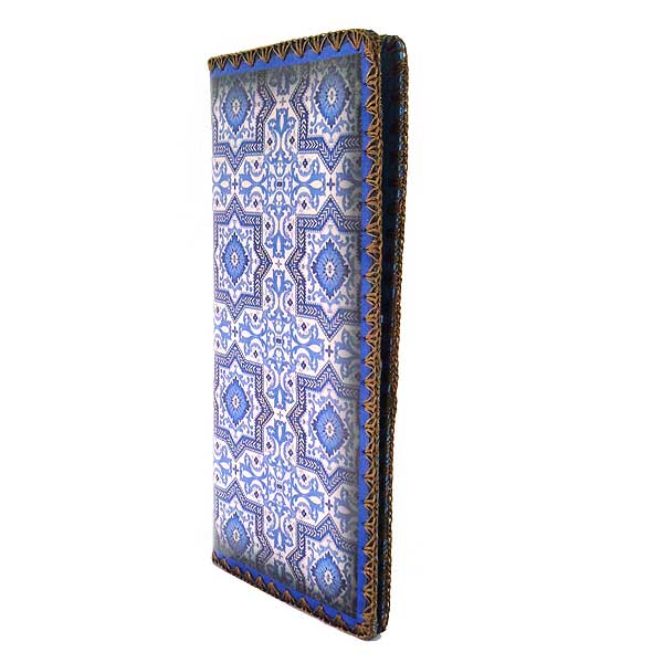 Mlavi Turkey collection unique and beautiful vegan large flat wallet with Turkish art and craft inspired prints for wholesale and online shopping