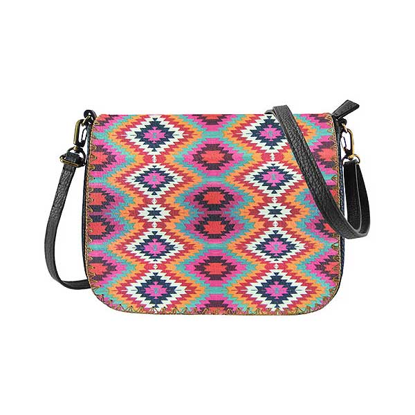 Mlavi Turkey collection unique and beautiful vegan crossbody bag with Turkish art and craft inspired prints for wholesale and online shopping