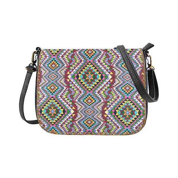 Mlavi Turkey collection unique and beautiful vegan crossbody bag with Turkish art and craft inspired prints for wholesale and online shopping