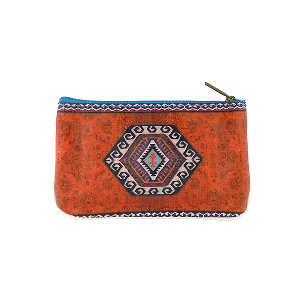Mlavi Turkey collection unique and beautiful vegan small pouche/coin purse with Turkish art and craft inspired prints for wholesale and online shopping