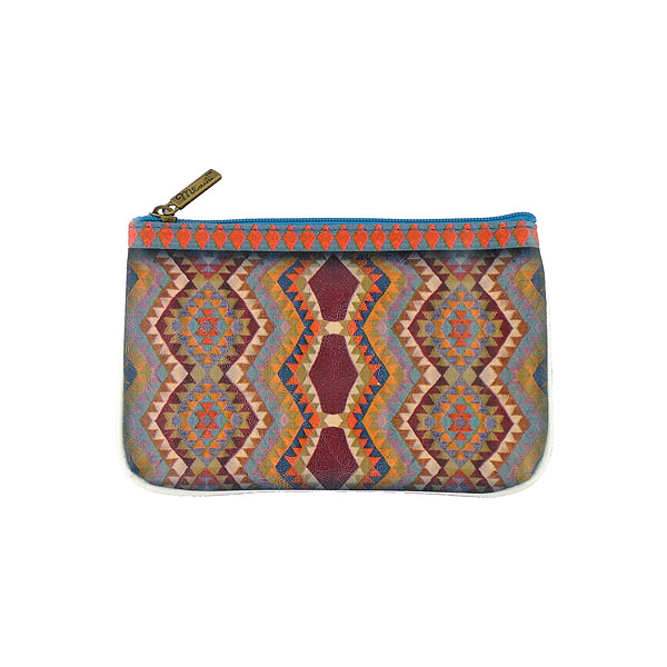 Mlavi Turkey collection unique and beautiful vegan small pouche/coin purse with Turkish art and craft inspired prints for wholesale and online shopping