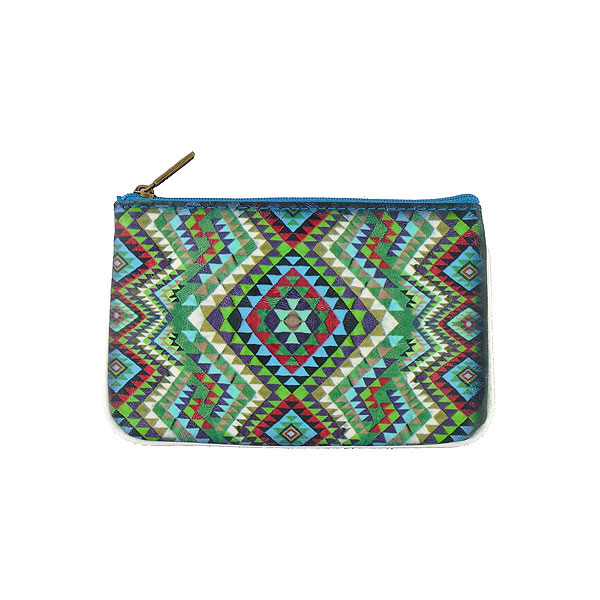 Mlavi Turkey collection unique and beautiful vegan small pouche/coin purse with Turkish art and craft inspired prints for wholesale and online shopping
