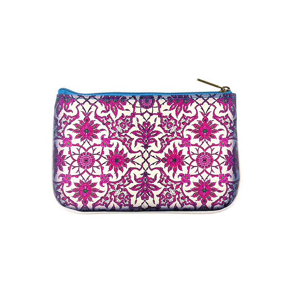 Mlavi Turkey collection unique and beautiful vegan small pouche/coin purse with Turkish art and craft inspired prints for wholesale and online shopping