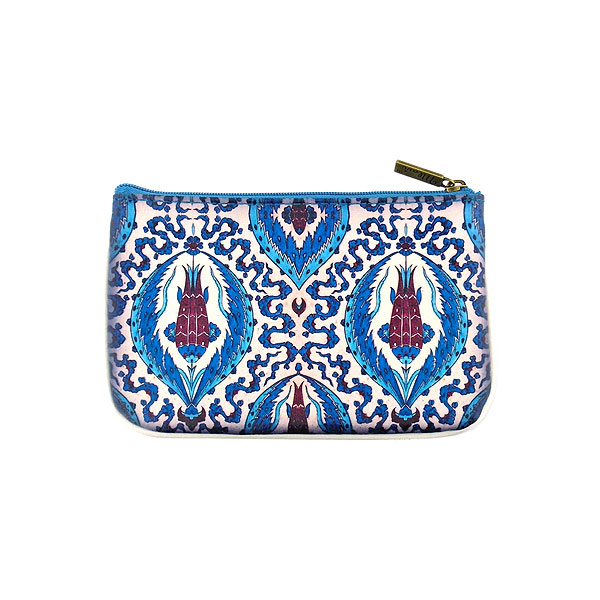 Mlavi Turkey collection unique and beautiful vegan small pouche/coin purse with Turkish art and craft inspired prints for wholesale and online shopping