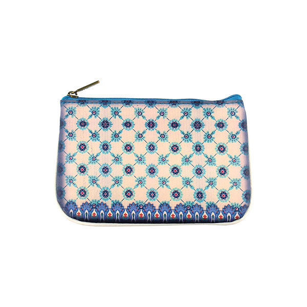 Mlavi Turkey collection unique and beautiful vegan small pouche/coin purse with Turkish art and craft inspired prints for wholesale and online shopping