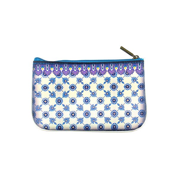 Mlavi Turkey collection unique and beautiful vegan small pouche/coin purse with Turkish art and craft inspired prints for wholesale and online shopping