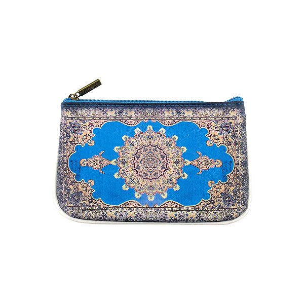 Mlavi Turkey collection unique and beautiful vegan small pouche/coin purse with Turkish art and craft inspired prints for wholesale and online shopping