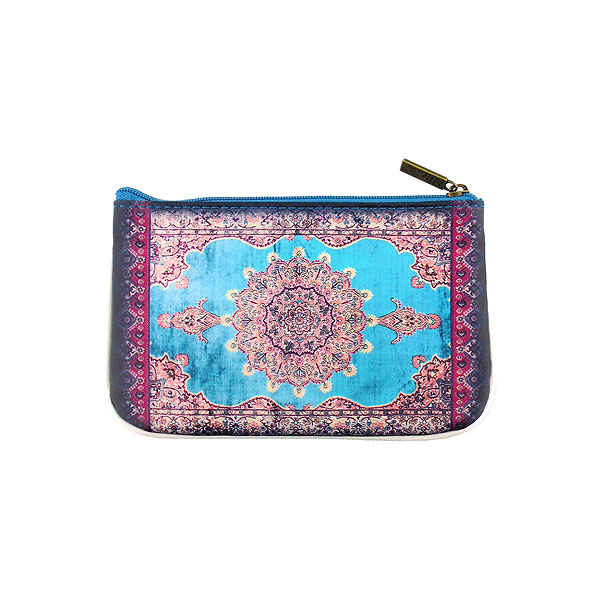 Mlavi Turkey collection unique and beautiful vegan small pouche/coin purse with Turkish art and craft inspired prints for wholesale and online shopping