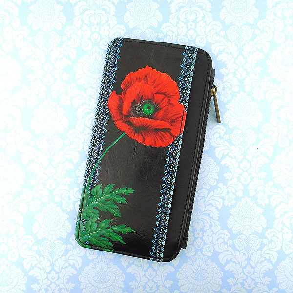 Mlavi Ukraine collection unique and beautiful vegan cardholder with Ukrainian art and craft inspired prints for wholesale and online shopping