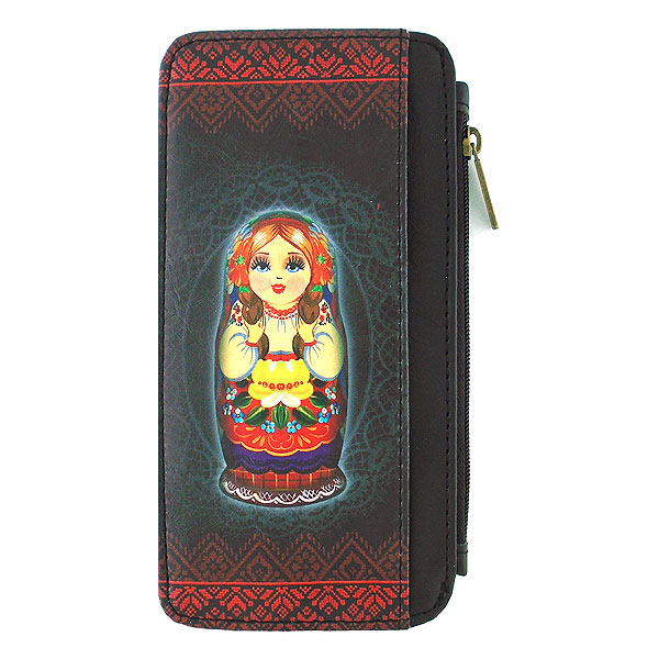 Mlavi Ukraine collection unique and beautiful vegan cardholder with Ukrainian art and craft inspired prints for wholesale and online shopping